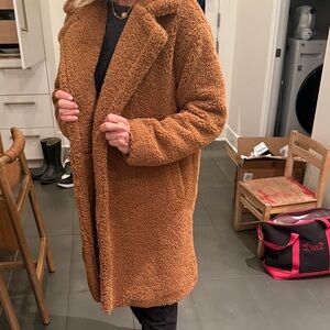 Apparis Camel Furry coat